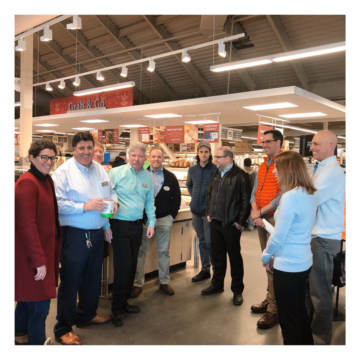 TownofNantucket's tweet photo. Town officials tour Stop & Shop to discuss preparations for the 2020 commercial single-use plastics ban.
At Special Town Meeting 2018, Nantucket residents voted to ban certain single-use plastics.
.
#ACKlocal
#Nantucket
#ReuseReduceRecycle https://t.co/HfJU7skfC7