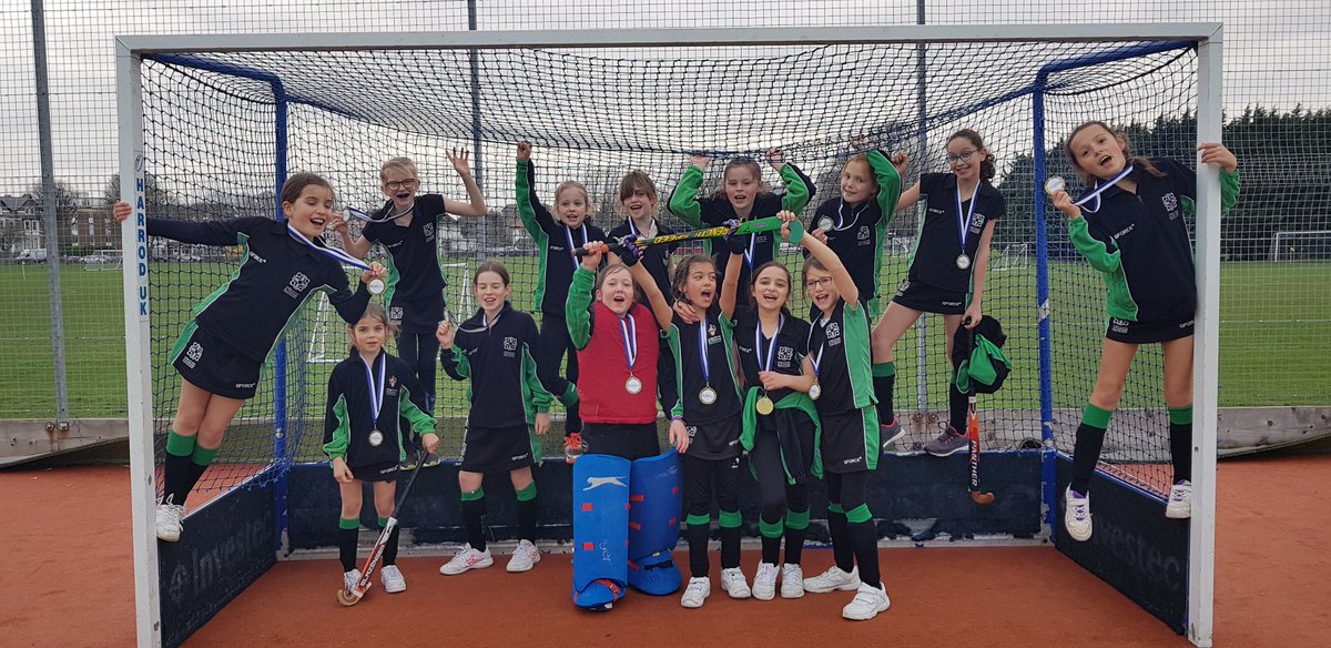 PhysEdSCPS's tweet photo. Well done girls...Silver medals to the Year 5 Hockey team and the Year 6 narrowly lost out with a 2-1 loss to the eventual winners. #SCPSSport https://t.co/CG5TeatGAn