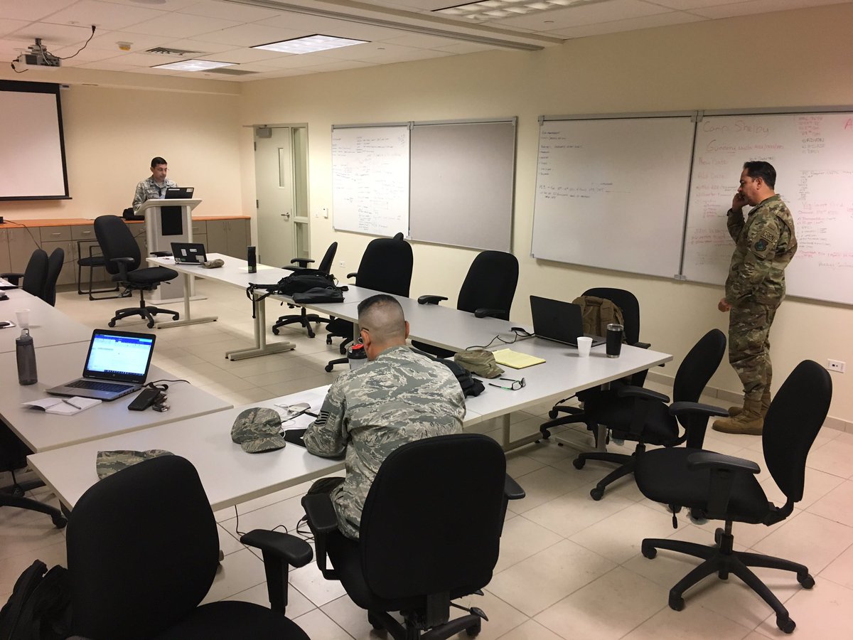 IRTsWin's tweet photo. IRT missions come in all sizes and small missions provide top-notch training for our troops just as much as large ones.  Our #airnationalguard led CE planning meeting is small but will have mighty outcomes!  #habitatforhumanityinternational #AirGuardIRT #IRTsWin @ Puerto Rico https://t.co/ri2721fUHO