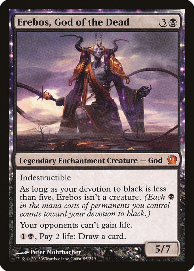 deathriteramen's tweet photo. Judge! I activate Soul Conduit to exchange the life totals of two opponents who are at 1 and 100. But Iโve got Erebos, God of the Dead out, so players canโt gain life. Are both of my very unhappy opponents at 1 now? #askajudge #cmdr https://t.co/TuUmxB1i8g