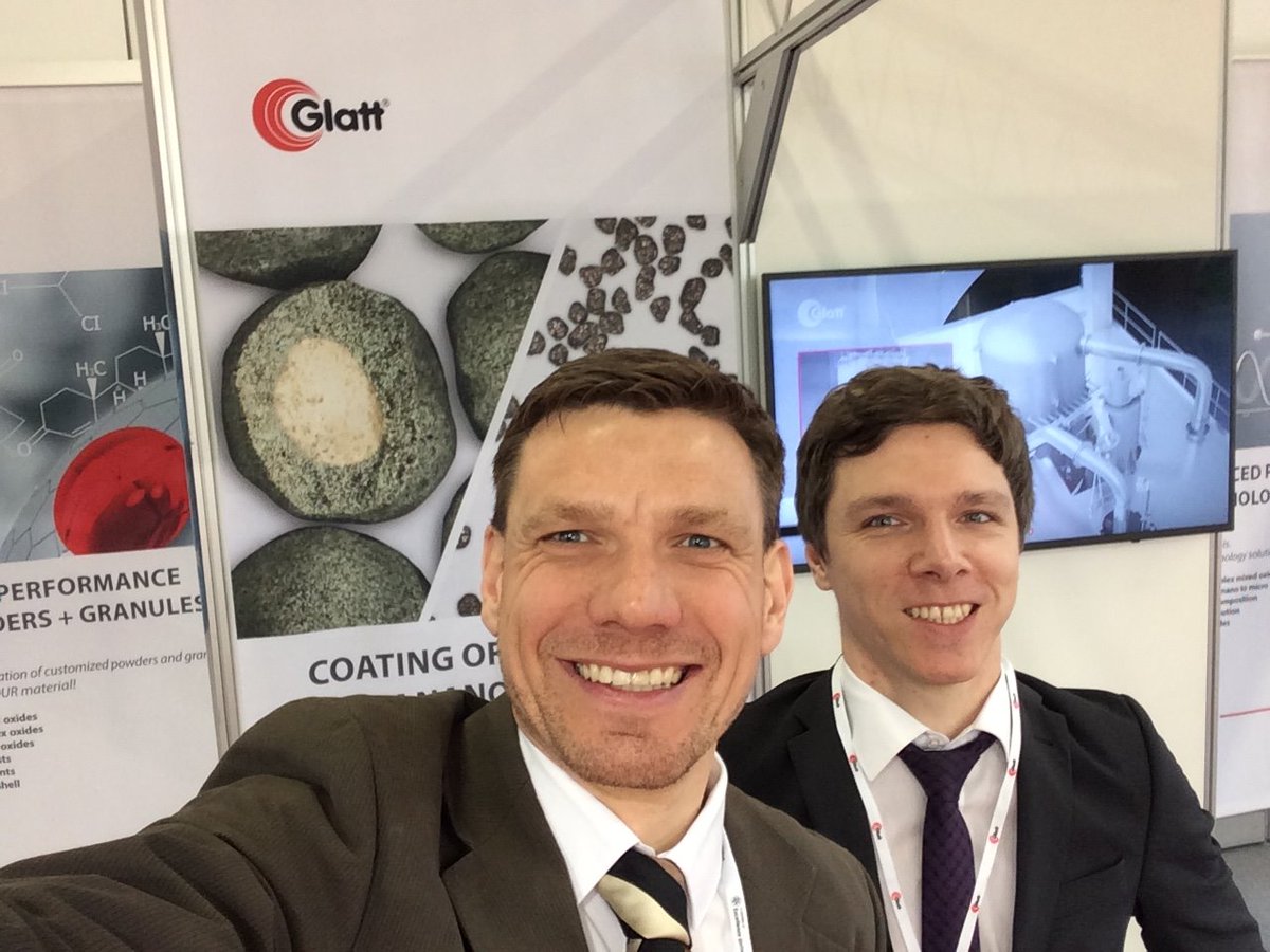 glatt_group's tweet image. Thanks for the interesting discussions today at European Coatings Show. Visit us tomorrow at Stand 135 in Hall 4 and learn more about APPtec, a unique spray calcination technology. #SprayCalcination #PowderSynthesis #Functionalization #ECS2019