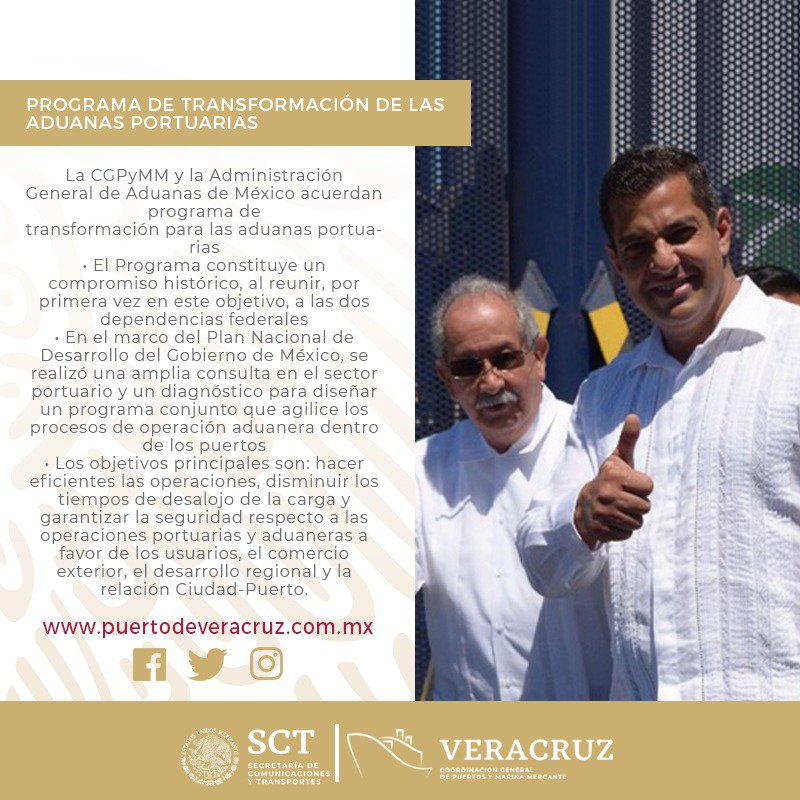 ASIPONAVER's tweet photo. ¡La 4T en el Sistema Portuario Nacional! @Ricar_peralta @SCT_mx @SATMX @DGMM_SCT #CGPyMM https://t.co/Z1xcCkdesz