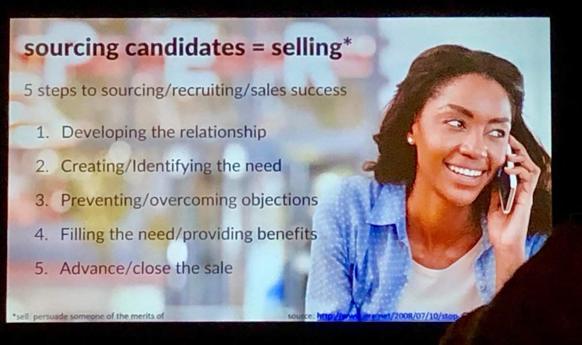 talentcommunity's tweet photo. Sourcing is delling ; get over it. #glencathey #soucecon https://t.co/blyQ2zjc9h