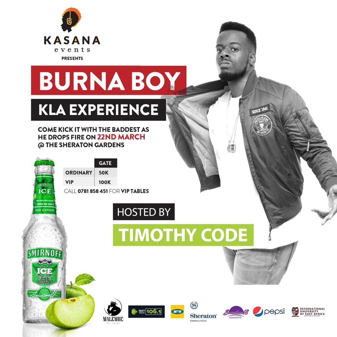 TimothyCODE's tweet photo. Proud to Announce that I will be Your Host this Friday for the #BurnaBoyXperienceKLA . 

@burnaboy and The #CROWNBoy on One Stage. 

🔥🔥🔥 https://t.co/yTE6gMLwEn