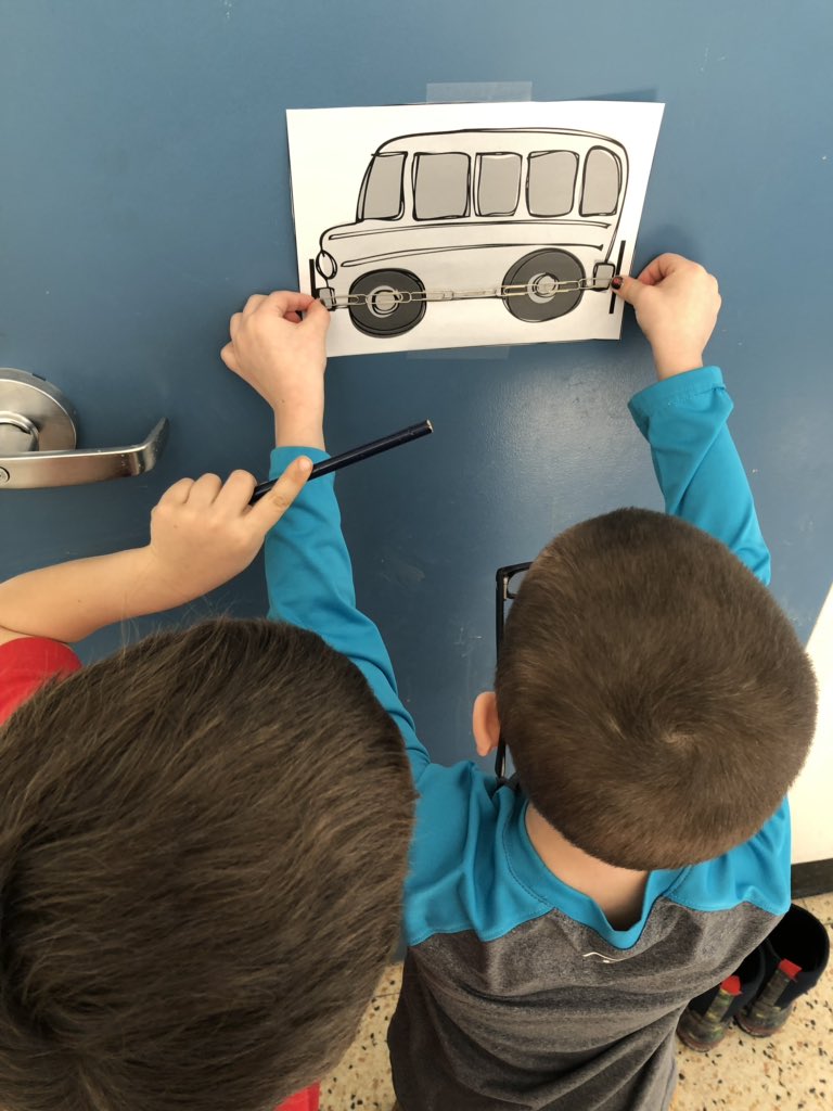 MrsA_Hill's tweet photo. Measurement scavenger hunt! The students used non-standard units of measuring (paperclips and linking cubes) #pvncey #pvnclearns @StMaryCford @PVNCCDSB https://t.co/CEsKgJIFBm