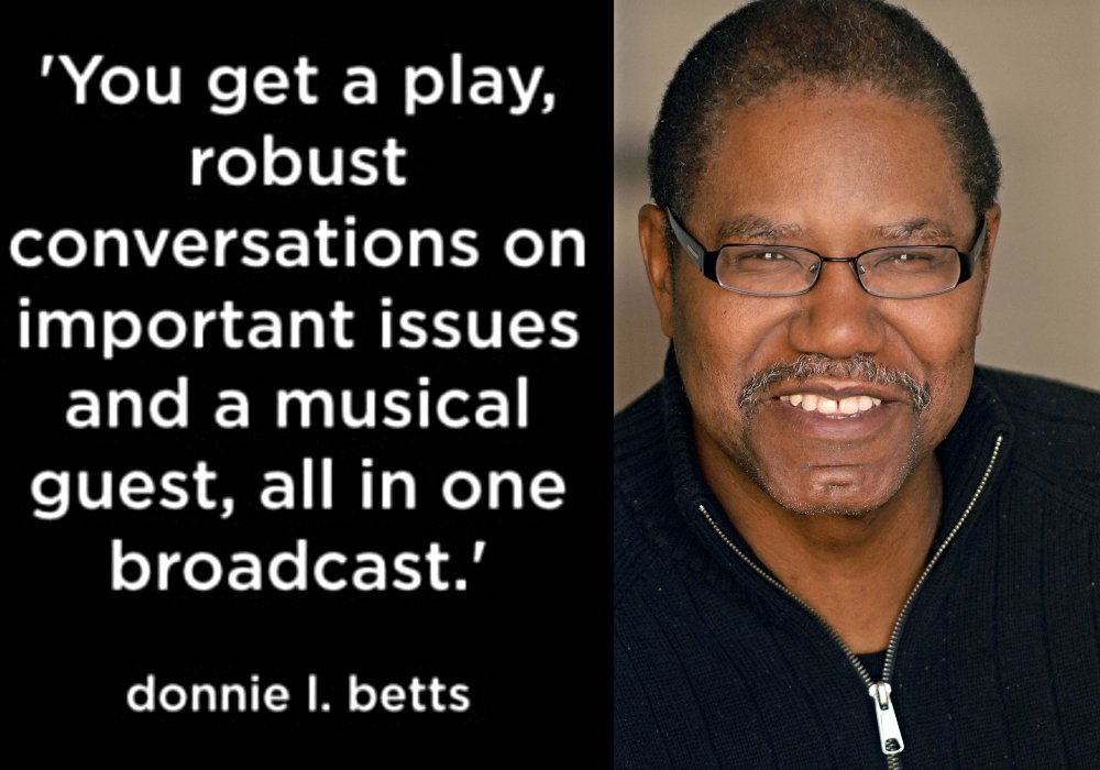 DenverCenter's tweet photo. The intentionally lower-cased @donniebetts, who was an original member of the DCPA Theatre Company, talks about Friday's taping of his #DestinationFreedom radio series at @UofDenver. He's also directing @curioustheatre's #SkeletonCrew. #DCPAToday
--> https://t.co/nEbxQqhcXj https://t.co/tJRDFpxGL6