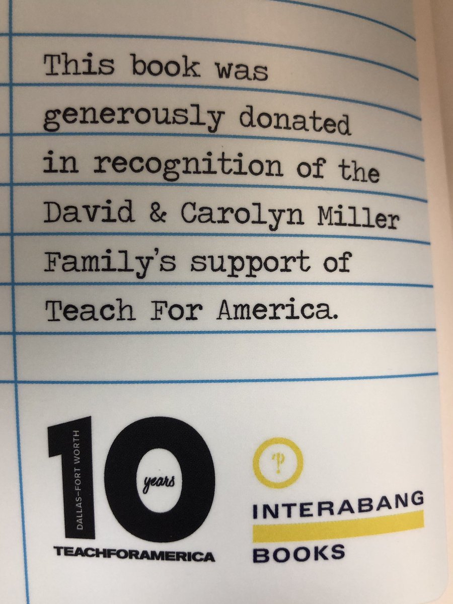 A huge #SotoStars thank you to @tfadfw, the Miller Family, and @interabangbooks for a very generous donation for our classroom libraries! #welovetoread @CMSoto_Leaders @DISD_Libraries @MolinaSunset @PSKwiatkowski