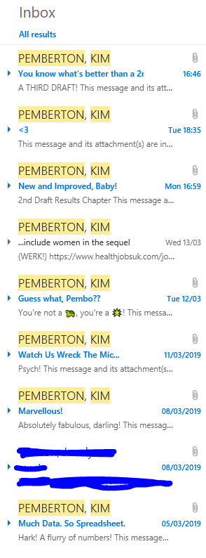 SLT_Kim's tweet photo. Every time I email myself my #MSc drafts, I include a little message of motivation. What other suggestions do you guys have to keep yourself going through the last few weeks of writing? #slb2b #itsthelittlethings https://t.co/FlwTBbr6d5