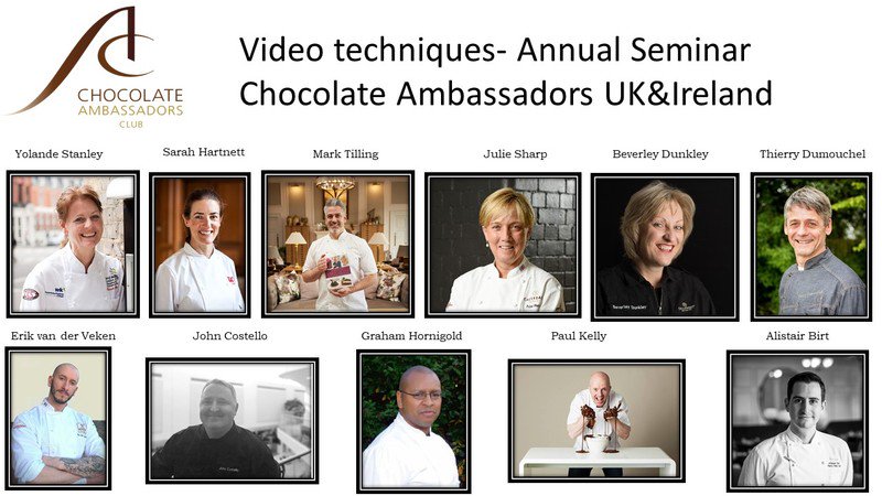 The Staff Canteen (@canteentweets) on Twitter photo Tomorrow, these talented <a href="/Callebaut_UKIE/">Callebaut</a> & <a href="/CacaoBarry_ENG/">Cacao Barry English</a> ambassadors will be sharing their skills! 🙌🍰 Find out more: bit.ly/2uj8Iiw
<a href="/Al_chocolatier/">Alistair Birt</a> <a href="/PastryPaulKelly/">Paul Kelly</a>
<a href="/JC_Chocolatier/">John Costello</a> <a href="/MWTChocolate/">Mark Tilling</a> <a href="/ghornigold/">Graham Hornigold</a> <a href="/pastrymatters/">Sarah Hartnett</a> <a href="/chef_erikVdV/">Erik Van der Veken</a> <a href="/ChocAcademyBev/">Beverley Dunkley</a> <a href="/juleschoc/">julie sharp</a> Tomorrow, these talented <a href="/Callebaut_UKIE/">Callebaut</a> & <a href="/CacaoBarry_ENG/">Cacao Barry English</a> ambassadors will be sharing their skills! 🙌🍰 Find out more: bit.ly/2uj8Iiw
<a href="/Al_chocolatier/">Alistair Birt</a> <a href="/PastryPaulKelly/">Paul Kelly</a>
<a href="/JC_Chocolatier/">John Costello</a> <a href="/MWTChocolate/">Mark Tilling</a> <a href="/ghornigold/">Graham Hornigold</a> <a href="/pastrymatters/">Sarah Hartnett</a> <a href="/chef_erikVdV/">Erik Van der Veken</a> <a href="/ChocAcademyBev/">Beverley Dunkley</a> <a href="/juleschoc/">julie sharp</a>