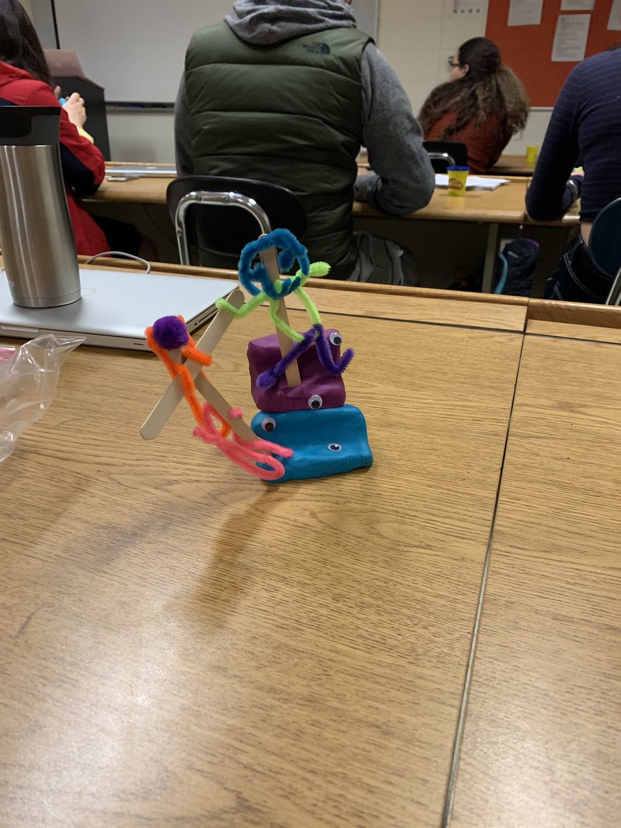 Working with Playdoh in health today to show healthy vs. unhealthy relationships