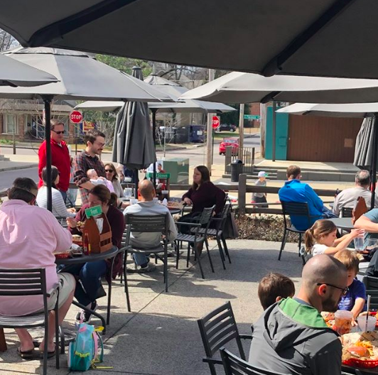 Happy first day of spring! 🌼 Head on down to Overton Square and celebrate on one of the many patios. 😎 (This one is at <a href="/BellyAcres901/">Belly Acres</a>) #ilovememphis #firstdayofspring