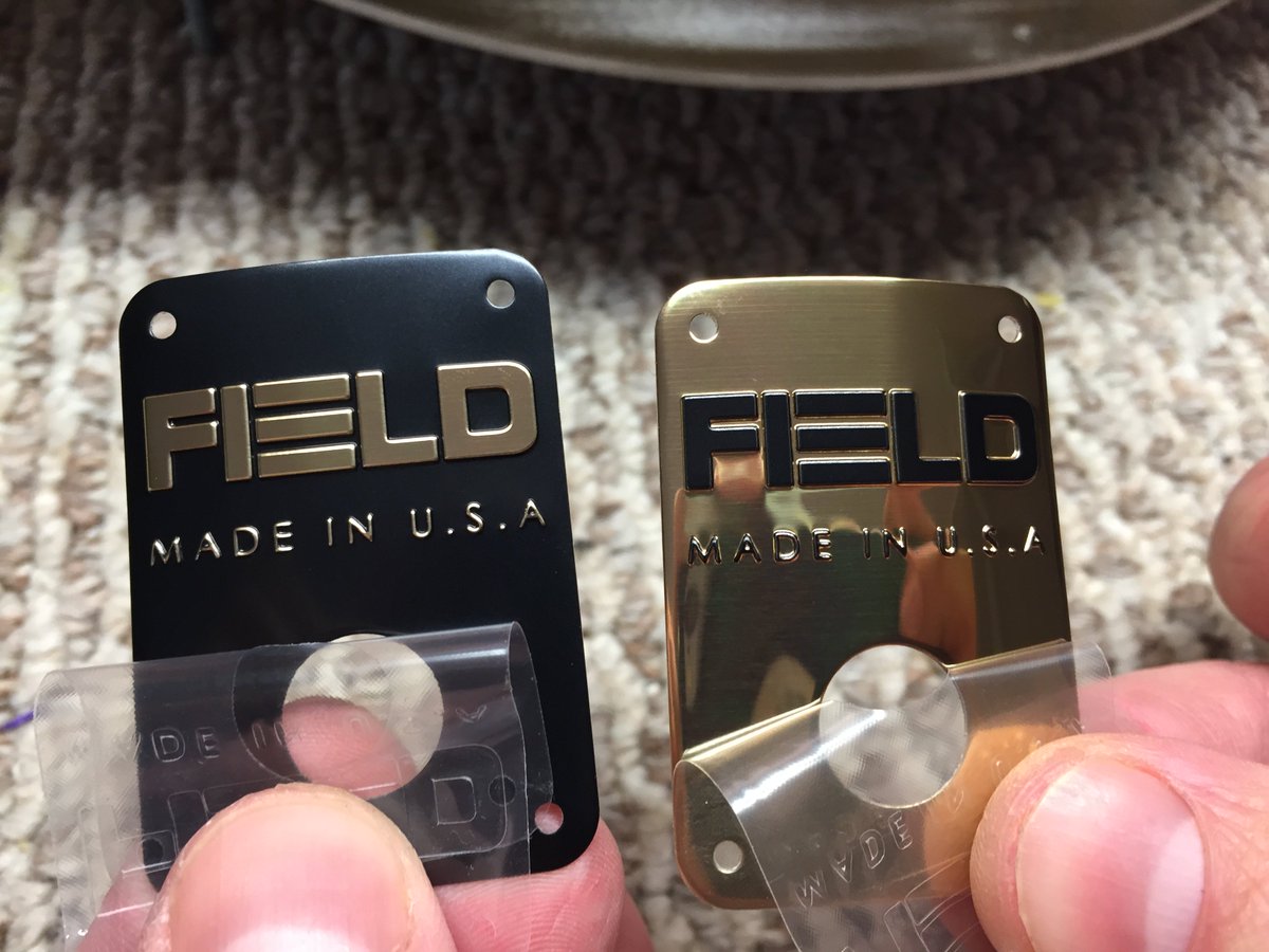 FieldDrums's tweet photo. Check out our two FIELD Drum Badge options!
Gold on Black and Black on Gold.
For more info please visit our website at:
https://t.co/oANsXWnEw5

#FieldDrums #drums #drummer #drumming #drumstagram #drumcover #drum #drummers #drumset #drumlife #drumslife #drumsticks #instadrums https://t.co/IfSnt45Pnp