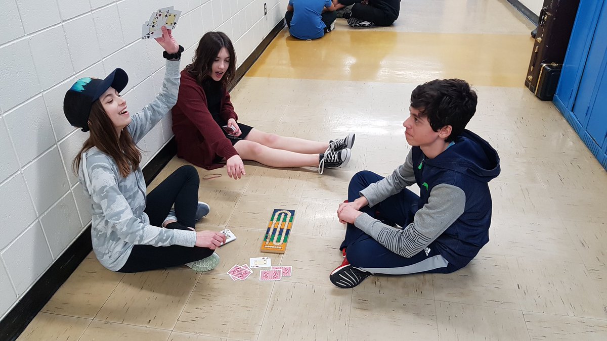 The "every few years, annual but not quite annual <a href="/HiebsHood/">Ms. J.</a> bday Cribbage tournament" has begun! <a href="/TheJanClan/">Jan Clan</a> <a href="/MillikenNation/">Ethel Milliken School</a>
