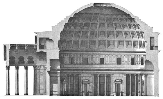 I am one of those who think that dimensions, proportions, materials and design of the Pantheon forge a constructive harmony that would elevate it as the classic architectural work par excellence. @SaveRome  @scsclassics  @Classical_Assoc  @AmAcademyRome  @DariusAryaDigs  @wmarybeard