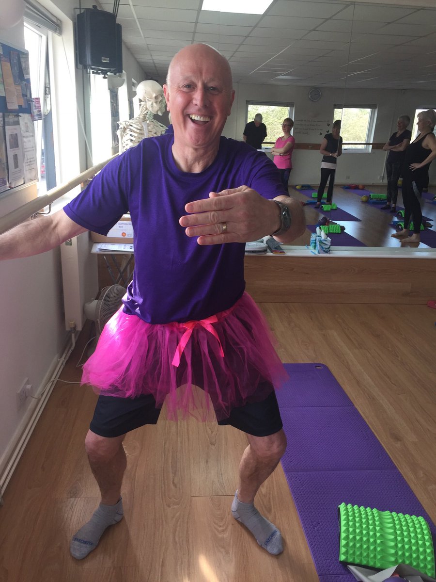 Nick getting some practice in ahead of our fundraising event for The UK Sepsis Trust. We’re still short of 2 men to take part in Tracey’s Barre Class at 1pm on Saturday 30th March. Drop me a message if you want to join Nick. you can even pick the colour of your TuTu 😍 #Knutsford