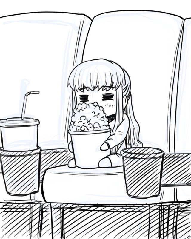 とーこさんえいがをみる 