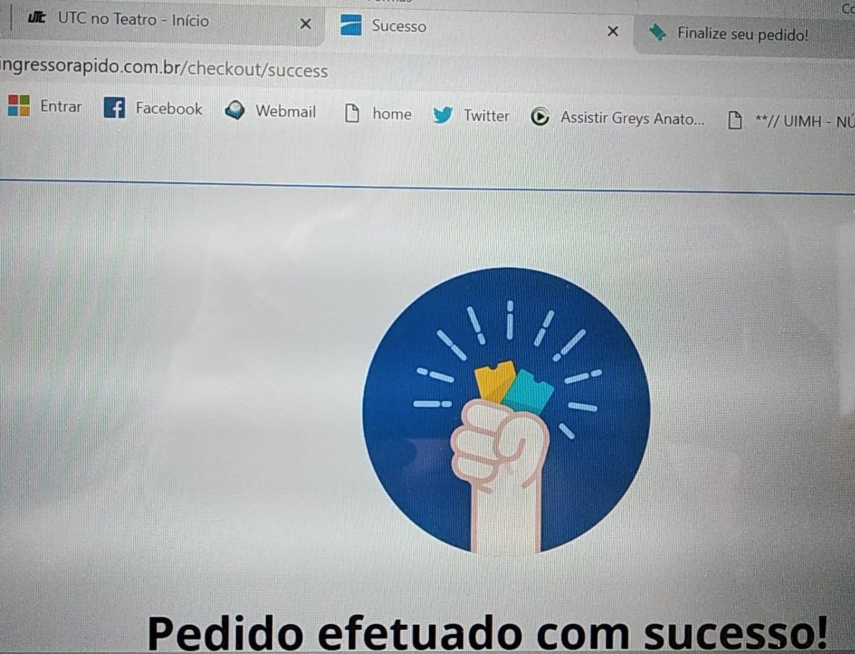 JessyBarbixas's tweet photo. @marcoscastro ingresso comprado com sucesso, espero vê los na saída...grande beijo e até lá! ❤ https://t.co/kKNDqcA1Q4