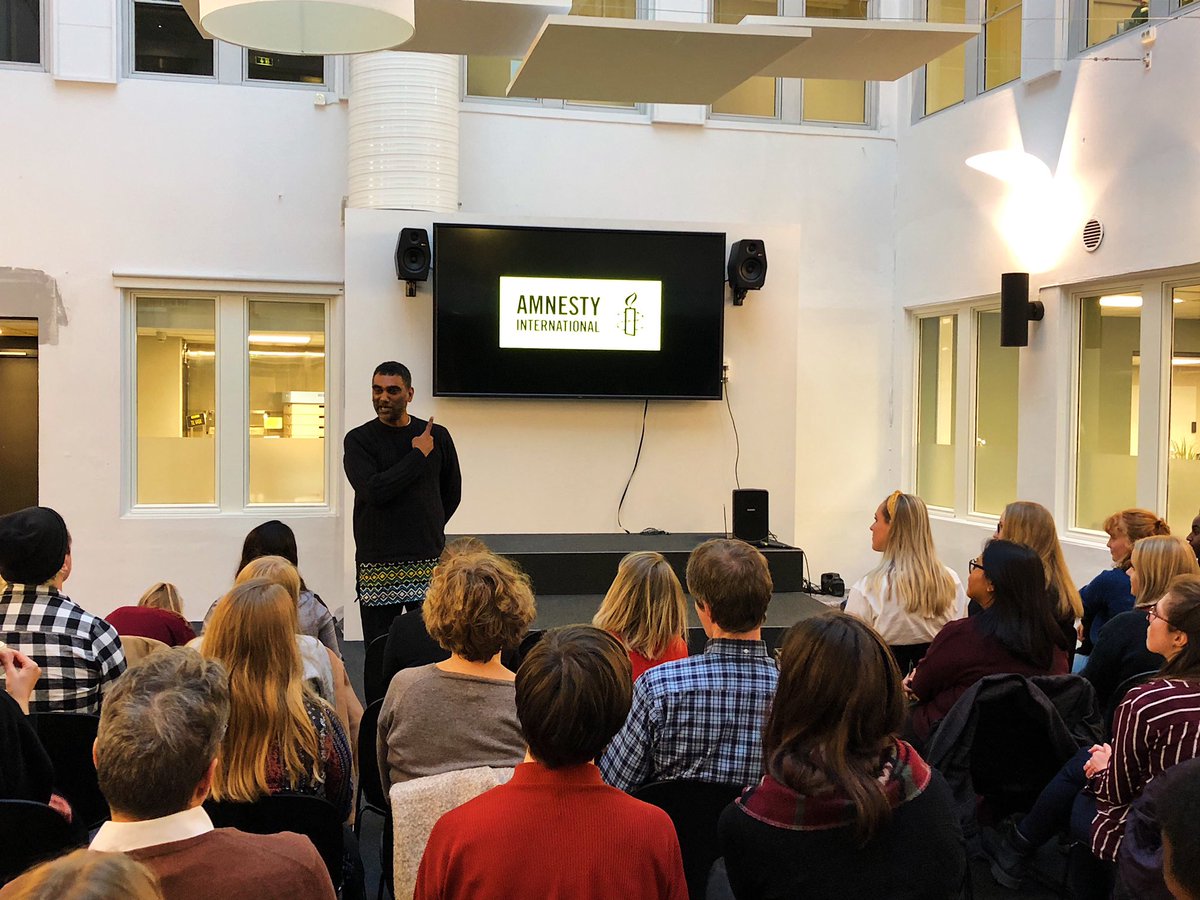 frankctangberg's tweet image. Very excited group of activists present to talk to the General Secretary of @amnesty, @kuminaidoo, in #Norway. #AmnestyAction