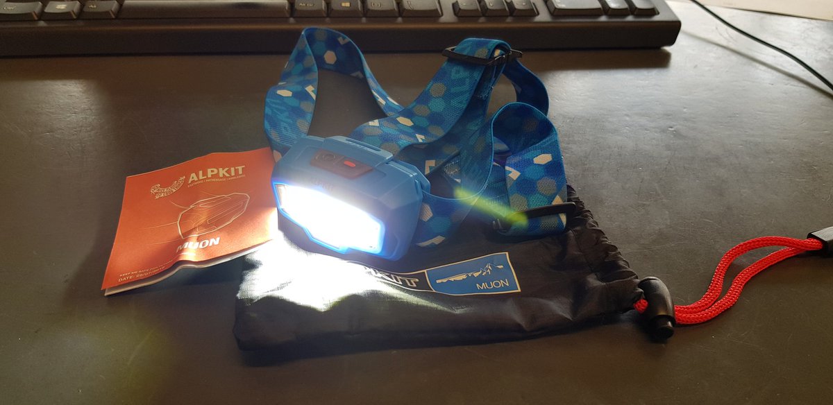 ZooSAR's tweet photo. Thanks @Alpkit for the prompt service. Crikey the new "muon" head torch is bright!
#CanNeverHaveTooManyHeadtorches 
#AnotherOneForTheCollection 🙂 https://t.co/7XL7tWpZqX