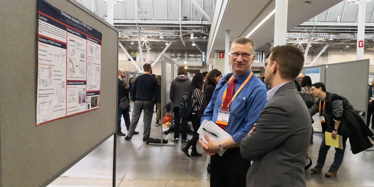 EvansGroupUIUC's tweet photo. Dr. Evans and our students, Deborah Liu and Qiujie Zhao, presented their talks and posters at APS March Meeting in Boston. https://t.co/G3Vo2DEwNL