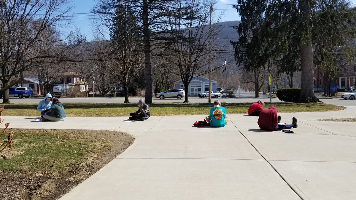 Finally! Nice enough weather to take our learning outside! #NaplesCSD
