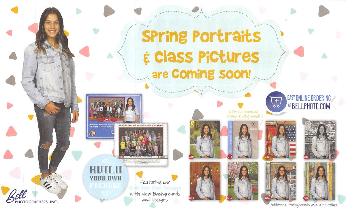 Spring Picture Day is April 2, 2019