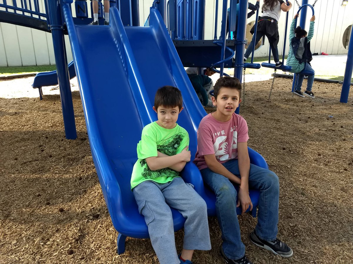 Some of our 4th graders we're able to get outside and enjoy the 1st day of Spring today!