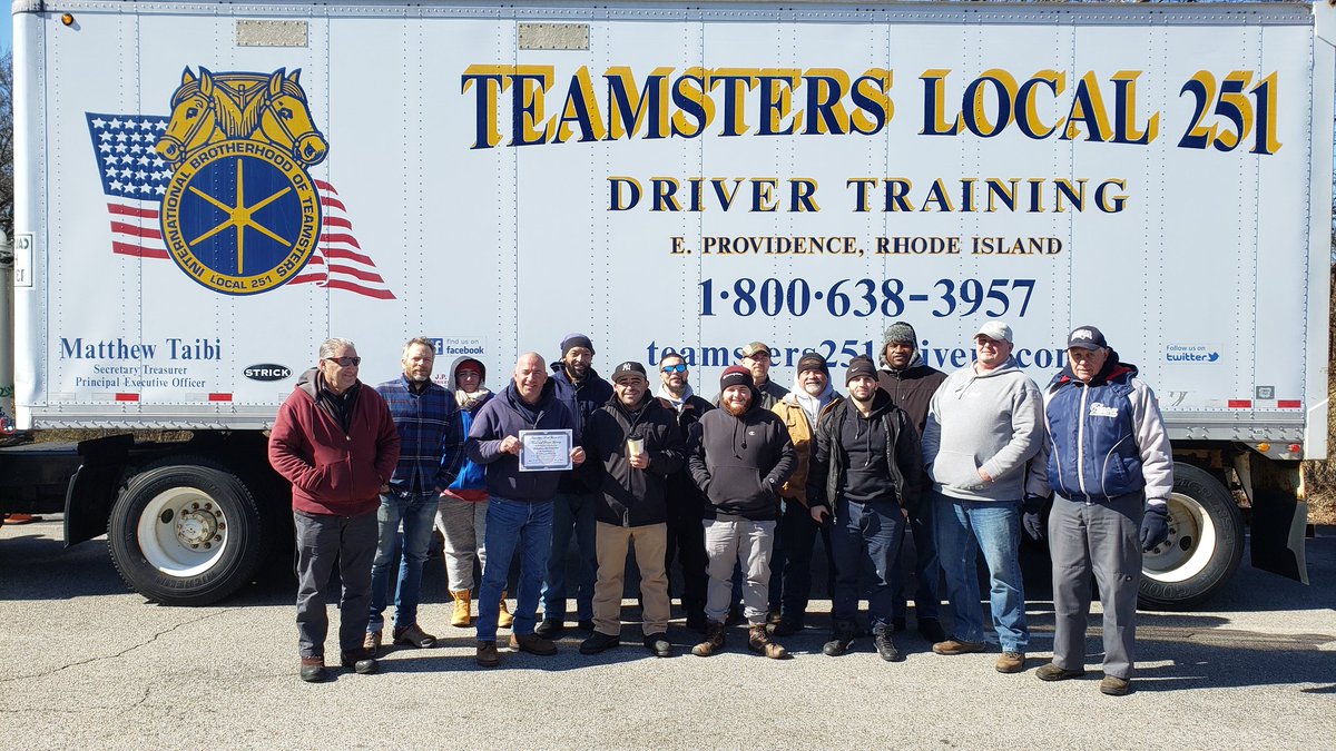 Local251Drivers's tweet photo. Just a few of our recent graduates of the program where which some were Real Jobs RI grant participants. 

#itsworking @IBT251 with the help of the @RI_DLT and of course @REALJOBSRI ! https://t.co/e9c7bU6Mcg