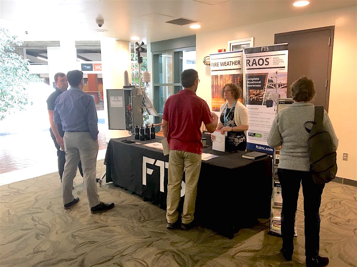 FTSEnviro's tweet image. We are at the Wildfire Technology Innovation Summit today and tomorrow. If you are here come by our booth to say hi and find out about our fire weather monitoring solutions #wildfiretechnology #firemonitoring