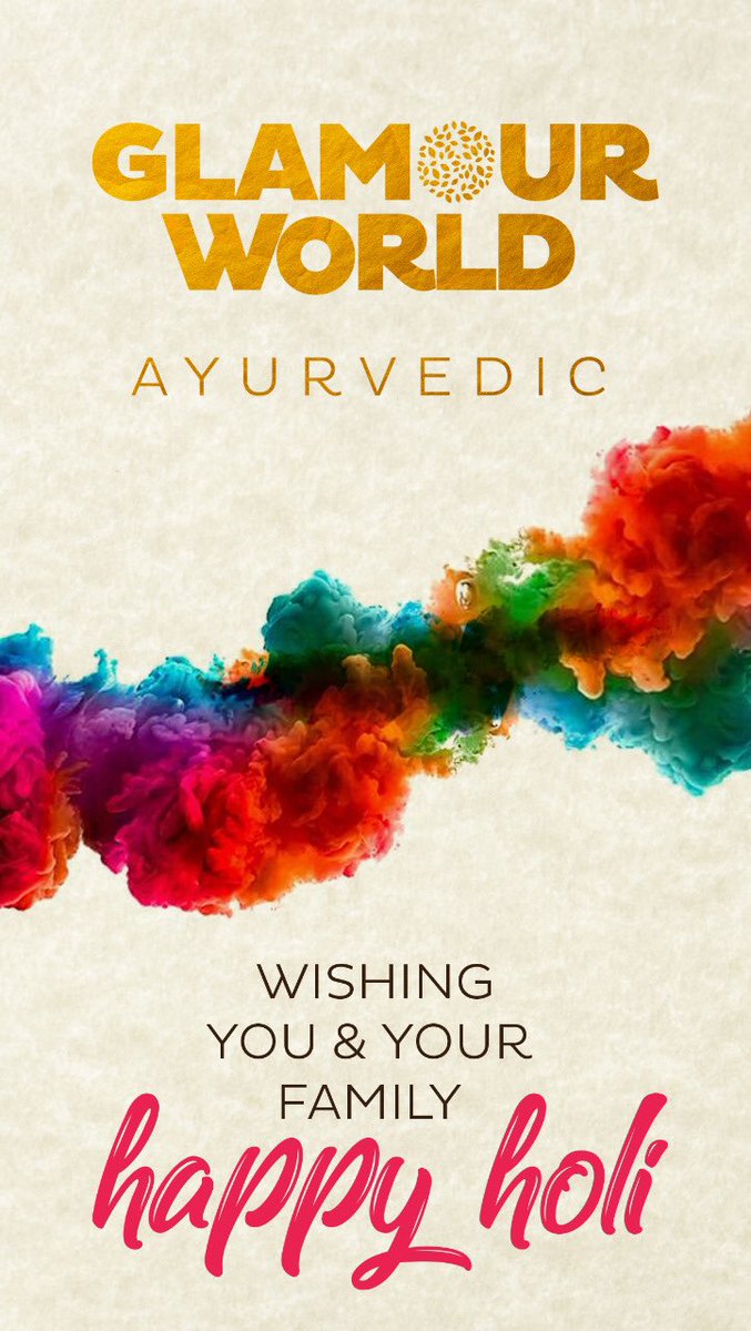 GWAyurvedic's tweet photo. Wish you all a very Happy &amp; Colourful Holi..! 🌈🌈🌈 #holi #festivalofcolors https://t.co/Tu1cPV0CiK