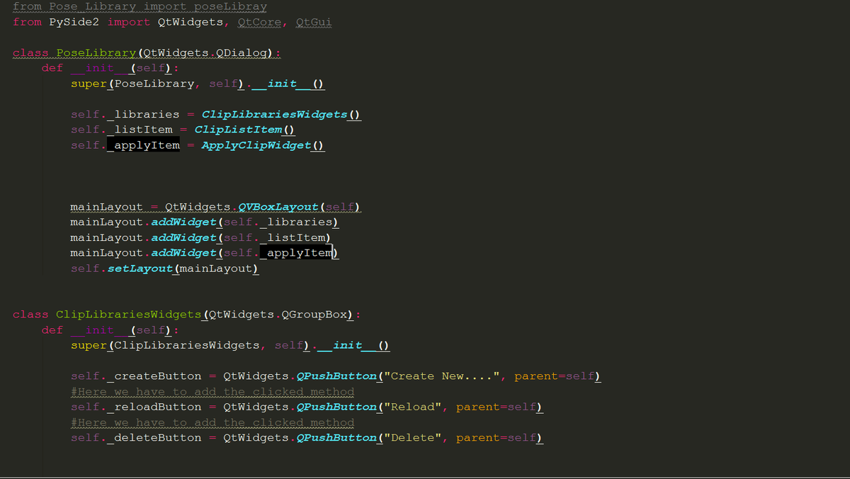 EderM_DG's tweet photo. Core done....working on the first version of UI to my own PoseLibrary tool, I'm still long way off to complete it.... lets get that robust tool!!!
#100DaysOfCode #DontKnowWhatI'mDoing https://t.co/b5QNUTgfOQ