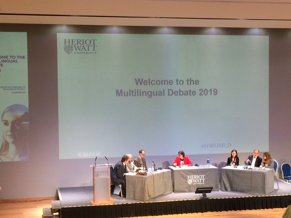 FettesLanguages's tweet image. Fettes Lower Sixth linguists were impressed with the interpreting skills on display in the #HWUMLD for this afternoon&apos;s session debating a ban on single use plastics. Thank you @HeriotWattUni for inviting us.