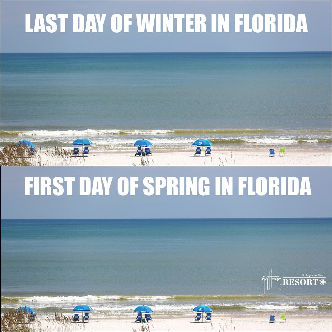 GHResortStAug's tweet photo. Sorry not sorry #firstdayofspring #loveflorida #visitflorida #guyharveyresort https://t.co/5t2w659cp9