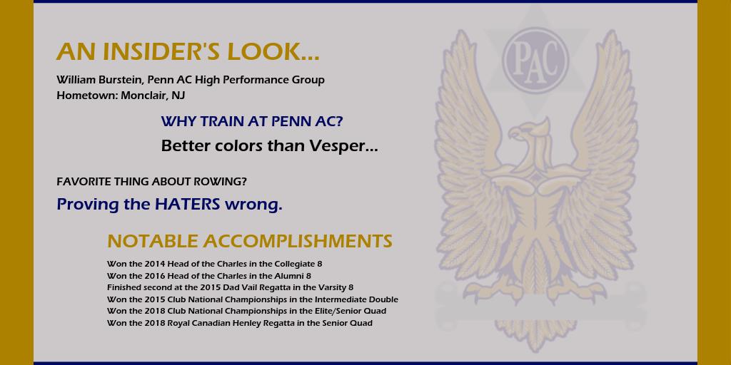 Penn AC (@pacra) on Twitter photo Penn AC is proud to highlight HPG athlete, William Burstein! Click here to learn more about William- pennac.org/penn-ac-athlet…
#schuylkillnavy #boathouserow #schuylkillnavyhpc <a href="/boathouse_row/">Schuylkill Navy</a> <a href="/toyotausa/">Terran Benjamin</a> #toyotaUsa Penn AC is proud to highlight HPG athlete, William Burstein! Click here to learn more about William- pennac.org/penn-ac-athlet…
#schuylkillnavy #boathouserow #schuylkillnavyhpc <a href="/boathouse_row/">Schuylkill Navy</a> <a href="/toyotausa/">Terran Benjamin</a> #toyotaUsa
