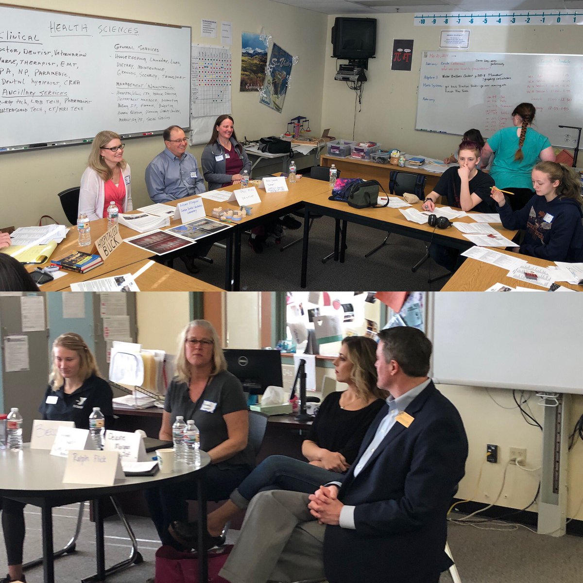 HB_Pride's tweet photo. Awesome day at HBHS with our first Rotary Career Fair! 30+ presenters in 8 career clusters sharing with our students #HBHSpride #learningthroughinterests Thanks Rotary! https://t.co/bXbh6JZq3m