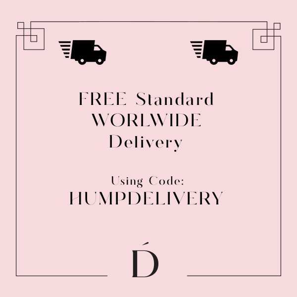 Sign up to our mailing list and get free standard delivery worldwide on Wednesdays with code HUMPDELIVERY 🐫📦

#midweekslump  #HumpDayHappiness

*No tracking available. You must be subscribed to our mailing list to be eligible. Until 27 March 💌