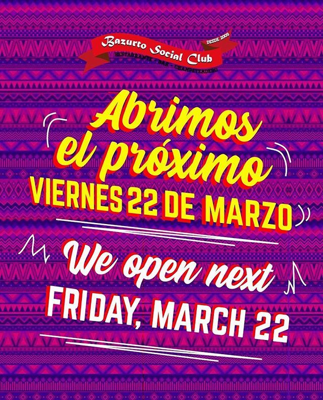 BazurtoSC's tweet photo. Prepara tus mejores pases de baile que regresamos con la gozadera que nos caracteriza este próximo viernes 22 de marzo. ¡Los esperamos a todos! 🔥🙌🏾 https://t.co/aJTlgRHAjf