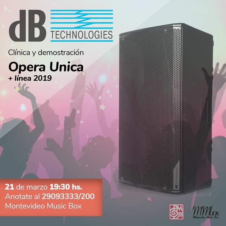 pdelamusica's tweet photo. 📢 Clínica y demostración de los nuevos productos DB Technologies 👉 Opera Unica, Sistema Array, Línea Ingenia, sorteos y mucho más❗️
✅Jueves 21 de Marzo, 19:30 hrs. @MMusicBox (Av. Dámaso A. Larrañaga 3195)
☑️Entrada libre, cupos limitados 📢
#dbtechnologies #mmbox https://t.co/qwMIHNj1rT