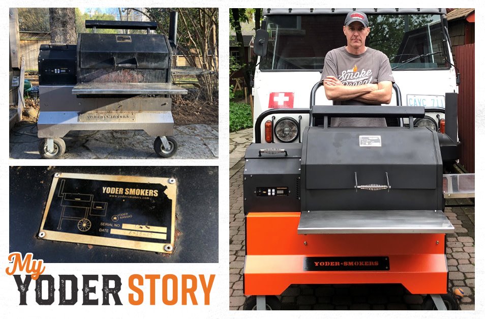 yodersmokers's tweet image. The photo was bad but the price was right, “and I knew it was a Yoder so it was built like a tank!” said Dan. Read about this classic restoration: bit.ly/ys-restoration  #yodersmokers #yodernation #lovemyyoder