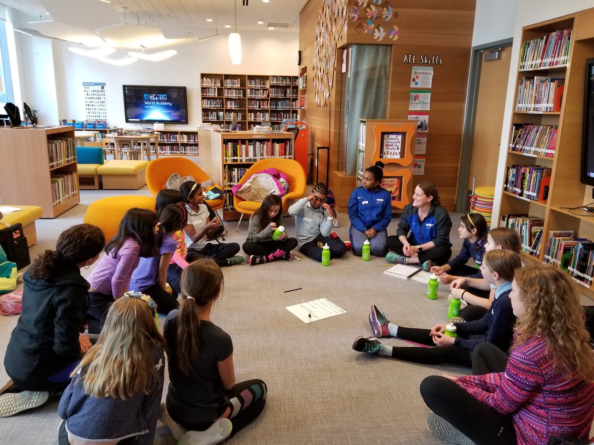 GemsChiArt's tweet photo. It's the beginning of Girls on The Run season @GWAcademyChi! @GOTRI @G3GEMSCHI @G5GemsChi @GWAC_Library #ChallengeYourself #PersonalBest #SupportiveTeammate https://t.co/ytLStmMJOf