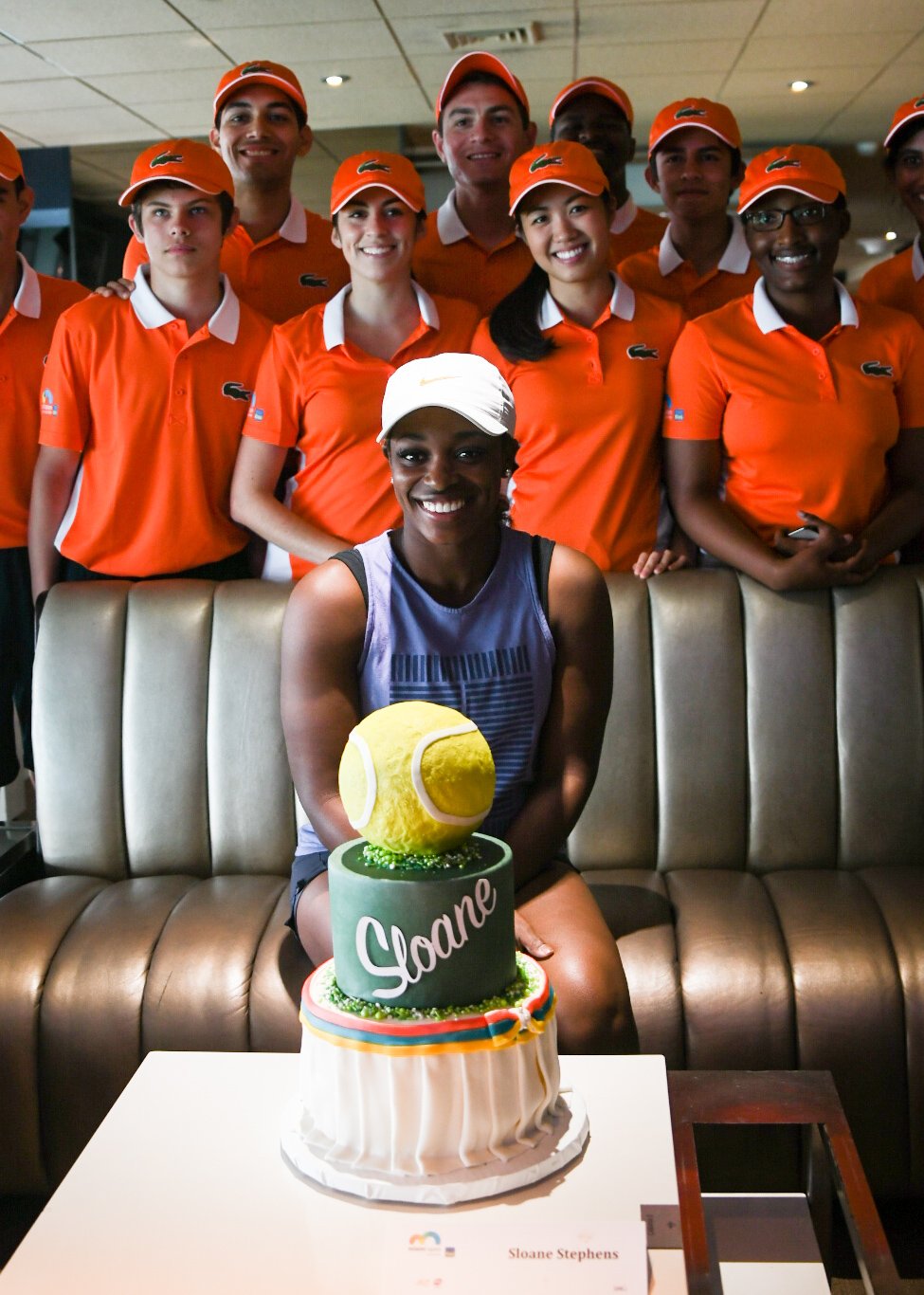 Happy birthday, Sloane Stephens! Cake courtesy of the  : 