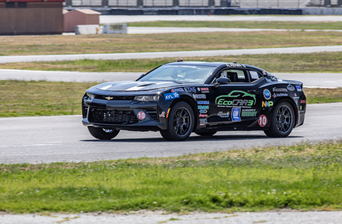 UAEcoCAR's tweet photo. Check us out as we POWER UP with @alabamapower and @WhatPowersUA at @TheFergUA! We'll be here featuring our #EcoCAR3 Camaro until 3 p.m. as we support one of our sponsors in this joint event! #EnergyEfficiency https://t.co/mxp5hKbcDm
