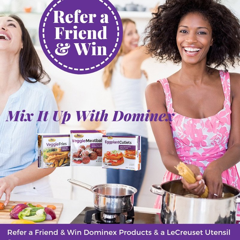 eggplantpeople's tweet photo. #WinShare with a friend how delicious it is to mix up dinners with #Dominex in our Refer a Friend Contest. For every friend you refer, you will get a chance to win a #LeCreuset Utensil Set and Dominex products. Enter here https://t.co/YBnRFyzAAa
*
#Contest https://t.co/6DUMv1vkKn