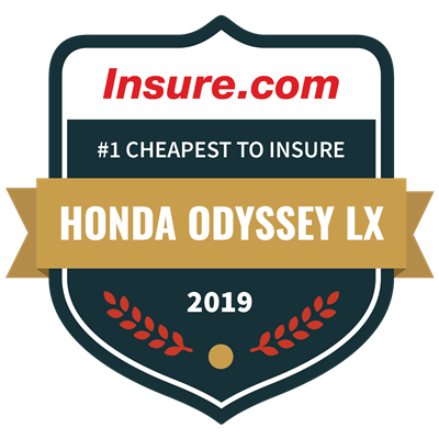 CoverageQueen's tweet photo. @Honda. The Odyssey LX takes the checkered flag for cheapest 2019 vehicle to insure in @InsureCom "Most and least expensive 2019 vehicles to insure" ranking. https://t.co/YrbHVEipSP We have a badge you can use, if interested, to share the news! Contact me if want larger size. https://t.co/5BBhA34ItV