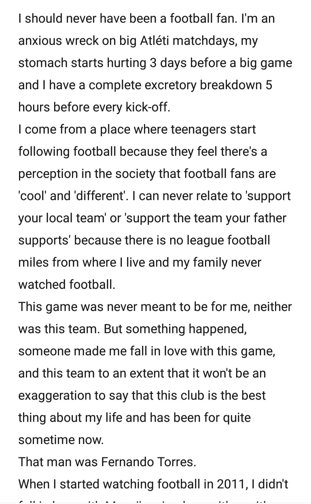 Happy birthday, Fernando Torres!  Thank you for everything and return soon. 