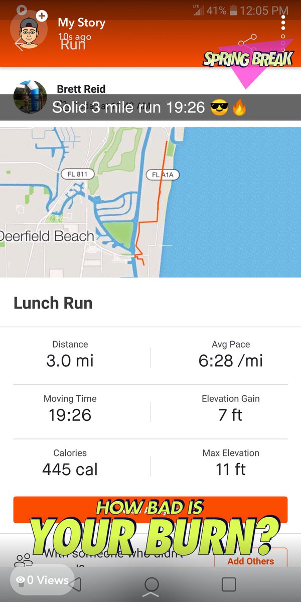 B_Reid95's tweet photo. Good 3 miles in today! 19 min 26 sec #RADrabbit #runninrabbit #CardioTwitter #running #FirstDayOfSpring #themooovement #Florida https://t.co/sIAGkJ6yI7