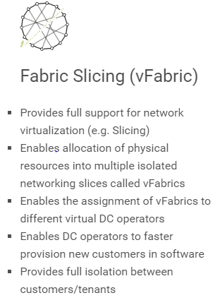 Kaloom_Inc's tweet photo. Our #SoftwareDefined Fabric allows physical #datacenters to be partitioned into #virtualDataCenters, each with its own #VirtualFabric. Network resources are assigned to a #vDC via the #vFabric, creating a flexible pool of resources for #NetworkSlicing. https://t.co/iCbpjeQ6pD https://t.co/2wxyL93O9r