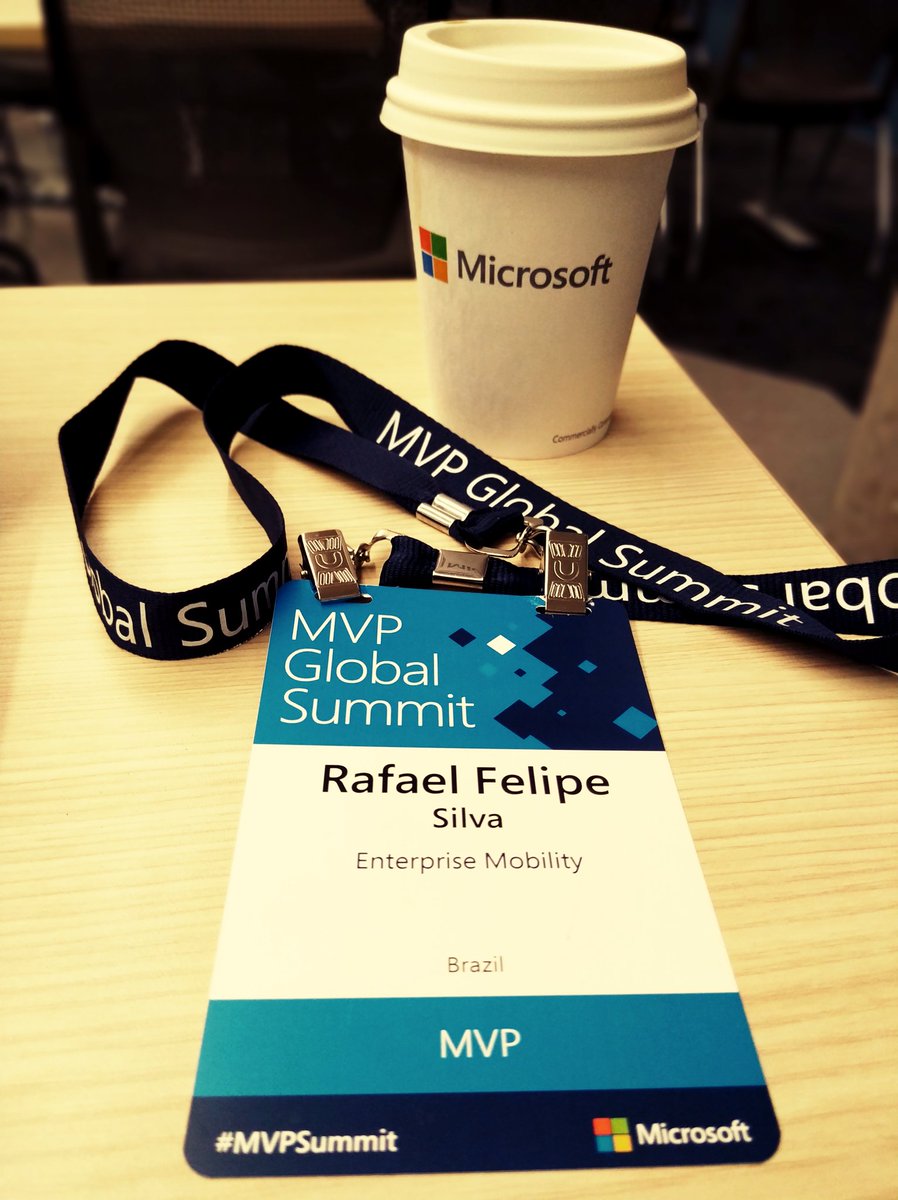 rfelipesilva's tweet photo. I'm glad to be here again! It is a great pleasure to meet good people and attend all great sessions on Microsoft technologies! Proud to be a Microsoft MVP!  #MVPSummit #MVPBuzz #waytogo #proud #RDS #WVD #MSWVD #Iwork4Dell https://t.co/tejz9CMGf9