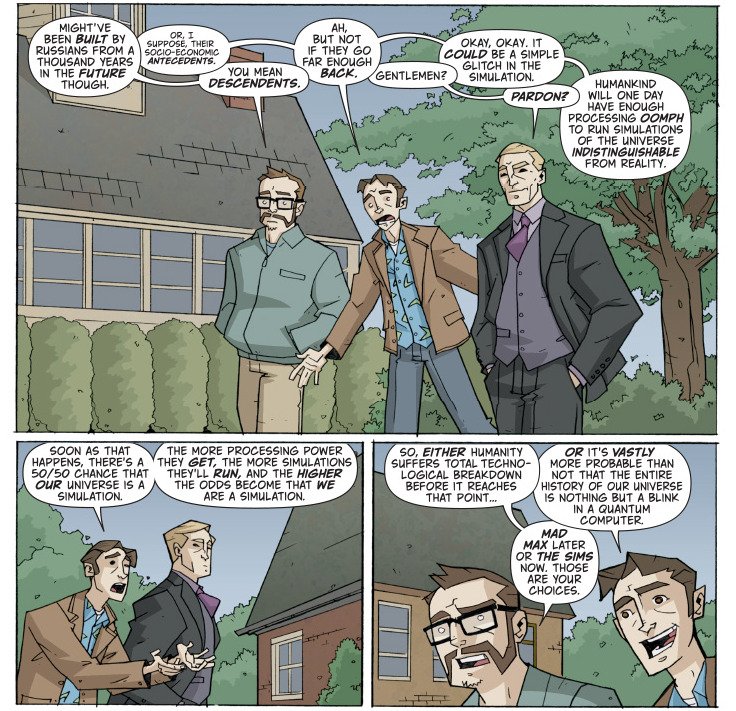 lazarus_modern's tweet photo. ¿Vivimos en un mundo generado por ordenador? Fuente: Atomic robo y el fantasma de la estación X. #RealidadVirtual #comic #cybercultura https://t.co/ljBVjzKcvV