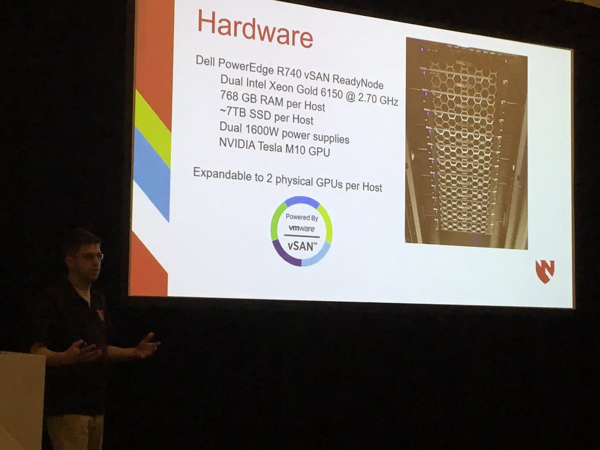 wonder_nerd's tweet image. Cool view of the @Dell #PowerEdge #vSAN #ReadyNode for their #VDI environment for healthcare. #S9162 #vGPU #GTC19 #GTC #Iwork4Dell